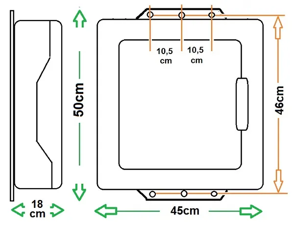 Dimensioni del soccorritore a batterie