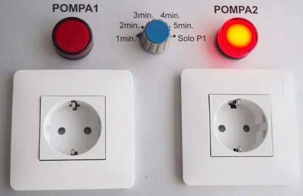 QUADRO CONTROLLO DUE POMPE SOMMERSE IN EMERGENZA